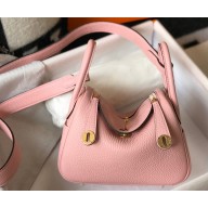 Hermes Mini Lindy 19cm Bag Pink