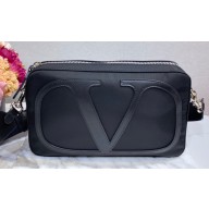 Valentino Men's VLOGO Nylon Crossbody Bag 2020