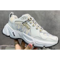 Dior Oblique J'adior Lace-up Lovers Sneakers White/Blue 2020