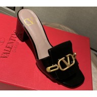 Valentino Heel 5.5cm VLOGO Club Mules Black 2020