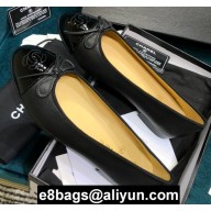 Chanel Classic Bow Ballerinas Flats Leather Black/Patent