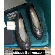 Chanel Classic Bow Ballerinas Flats Quilting Black