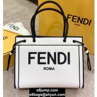 Fendi Roma Large Shopper Bag Undyed Canvas 2020