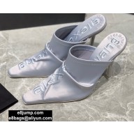 Alexander Wang Heel 10.5cm Satin Vanna Mules Gray 2020
