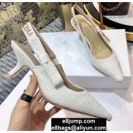 Dior Heel 6.5cm J'Adior x Chiara Ferragni Slingback Pumps White 2020