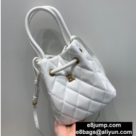 Balenciaga B. Bucket Small Bag White