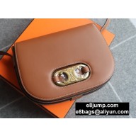 Celine Medium Maillon Triomphe Bag in Satinated Calfskin 193123 Brown 2020
