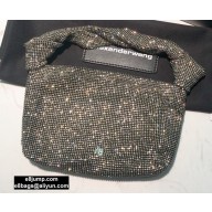 Alexander Wang Wangloc Knot Pouch Bag With Crystal Rhinestone Chain Mesh