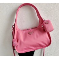 Prada Re-Edition 1995 Nylon Hobo Bag 1BC115 Pink 2020