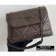 Prada Medium Nappa Leather Spectrum Bag 1BD232 Coffee 2020