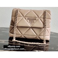 Prada Small Nappa Leather Spectrum Bag 1BD233 Beige 2020