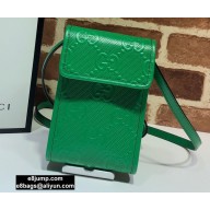Gucci GG Embossed Mini Bag 625571 Green 2020