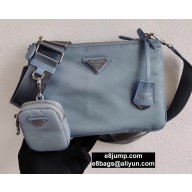 Prada Nylon Re-Edition 2000 Shoulder Bag 1BH046 Sky Blue 2020