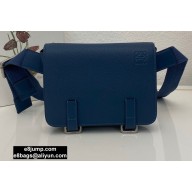 Loewe Military Bumbag Bag in Soft Grained Calfskin Blue 2020