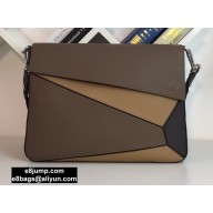 Loewe Puzzle Messenger Bag in Soft Grained Calfskin Taupe