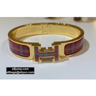 Hermes Clic H Narrow Bracelet in Printed Enamel 01
