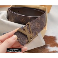Louis Vuitton Width 4cm LV Initiales Belt LV39