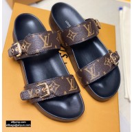 Louis Vuitton Bom Dia Flat Mules Monogram Canvas/Black 2020