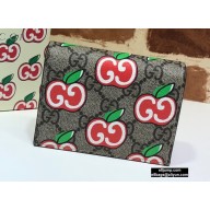 Gucci Card Case Wallet 624641 GG Apple Print 2020