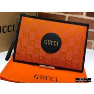 Gucci Off The Grid Pouch Clutch Bag 625598 Orange 2020