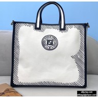 Fendi White Glazed Canvas Shopper Tote Bag 2020