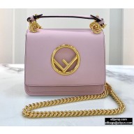 Fendi Leather Kan I F Mini Bag Pink