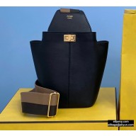Fendi Leather Guitar One-shoulder Mini Bag Black 2020