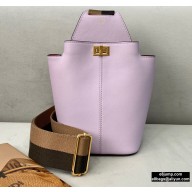 Fendi Leather Guitar One-shoulder Mini Bag Pink 2020