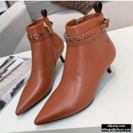 Louis Vuitton Heel 5.5cm Call Back Ankle Boots Brown 2020