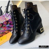 Louis Vuitton Heel 6.5cm Bliss Ankle Boots Laces Black 2020