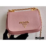 Prada Saffiano Leather Shoulder Bag 1BD275 Pink 2020