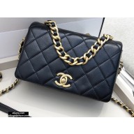 Chanel Shiny Lambskin Small Flap Bag AS1895 Black 2020
