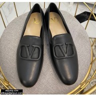 Valentino Vlogo Loafers Calfskin Black 2020