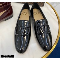 Valentino Vlogo Loafers Patent Black 2020