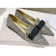 Jimmy Choo Gala Point-Toe Ballerina flats Glitter 01 2020