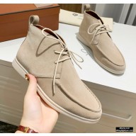 Loro Piana Walk And Walk Suede Ankle Boots 08