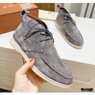 Loro Piana Walk And Walk Suede Ankle Boots 09