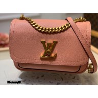 Louis Vuitton Grained Calf Leather Lockme Chain PM Bag M57071 Rose des Sables Pink 2020