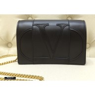Valentino Vlogo Signature Shoulder Bag 7676 Black 2020