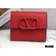 Valentino Compact VSLING Calfskin Wallet Red 2020
