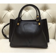 Valentino Vlogo Signature Small Shopping Tote Bag 9079 Black 2020