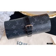 Louis Vuitton 3 Watch Case M43385 Monogram Eclipse Canvas
