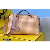 Fendi Check-print By The Way Medium Boston Bag Beige 2020