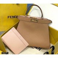 Fendi Iconic Peekaboo ISEEU Medium Bag Apricot 2020