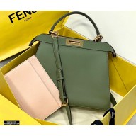 Fendi Iconic Peekaboo ISEEU Medium Bag Green 2020