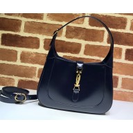 Gucci Jackie 1961 Small Hobo Bag 636709 Leather Dark Blue 2020