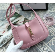 Gucci Jackie 1961 Mini Hobo Bag 637091 Leather Pink 2020