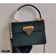 Prada Saffiano Leather Symbole HandBag 1BN021 Dark Green 2020