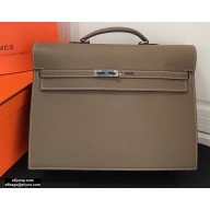 Hermes Kelly Depeches 38cm Briefcase Bag Etoupe