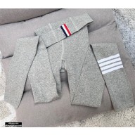 Thom Browne Pantyhose Tights Light Gray